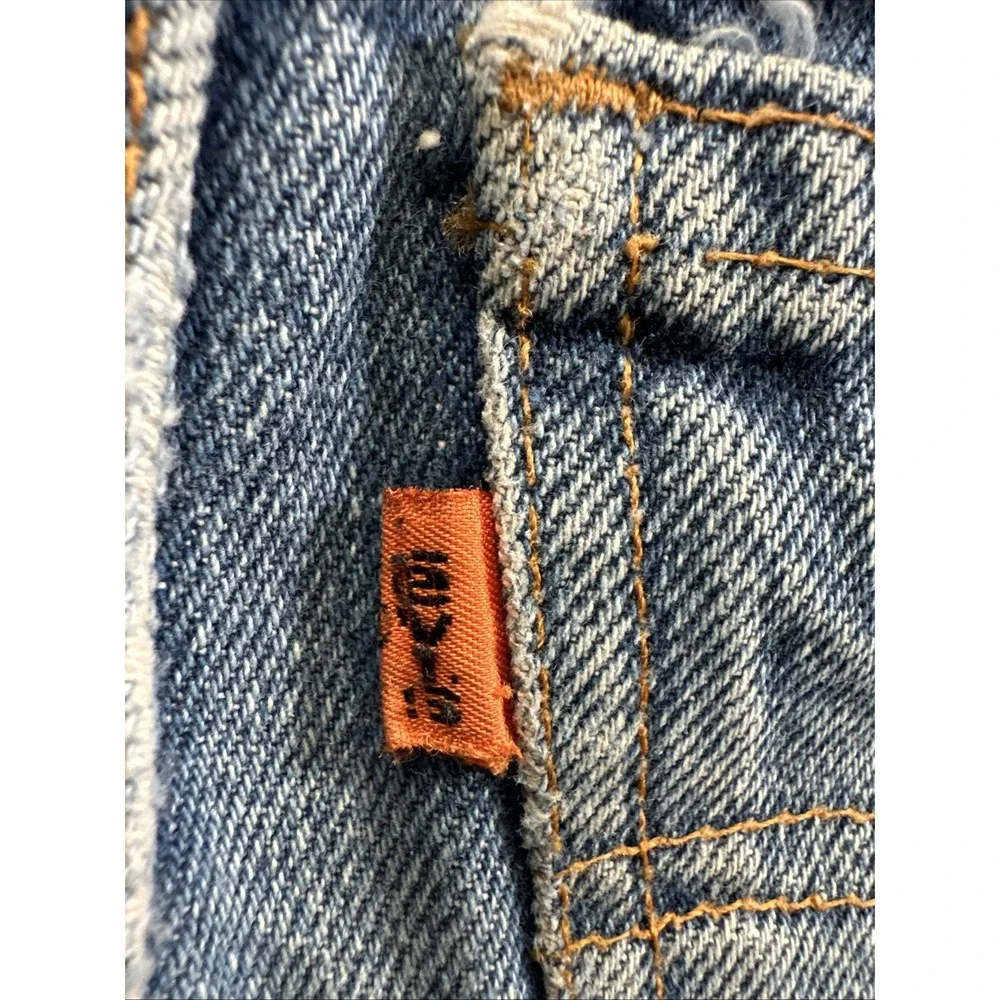 Levis Vintage ORANGE TAB Jeans Boys Blue Size 10(Fit22x23)Rare Straight Leg 1997